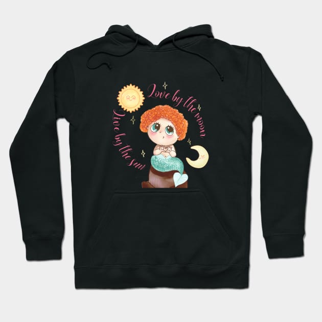 live by sun love by moon mermaid Hoodie by ArtInPi